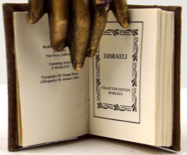 Disraeli bound by Barbara Raheb. Title page.
