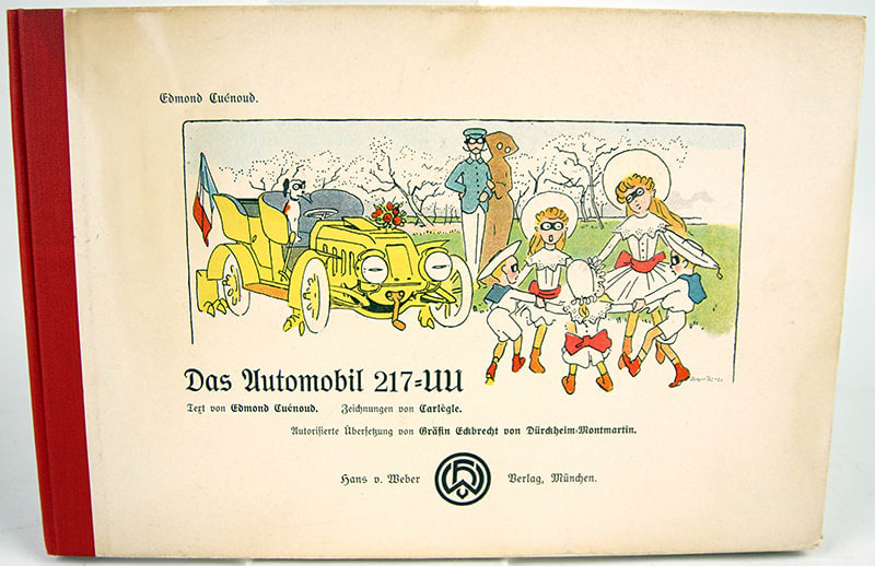 Das Automobil 217-UU by Edmond Cuénod, illustrated by Charles Emile Carlègle. Front cover.
