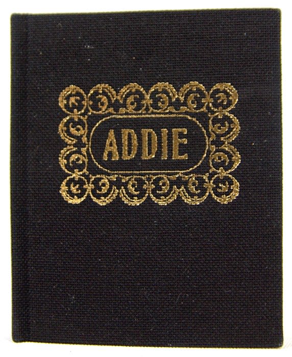 Addie. An Obituary 1895. Front cover