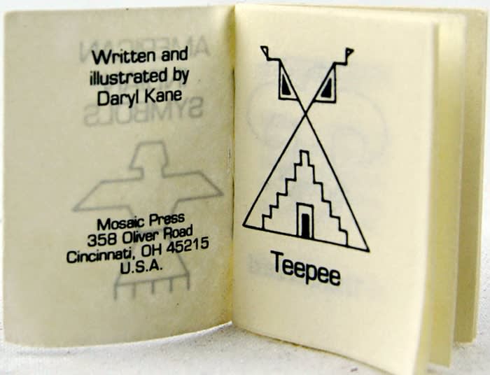 American Indian Symbols. Copyright page and first symbol page