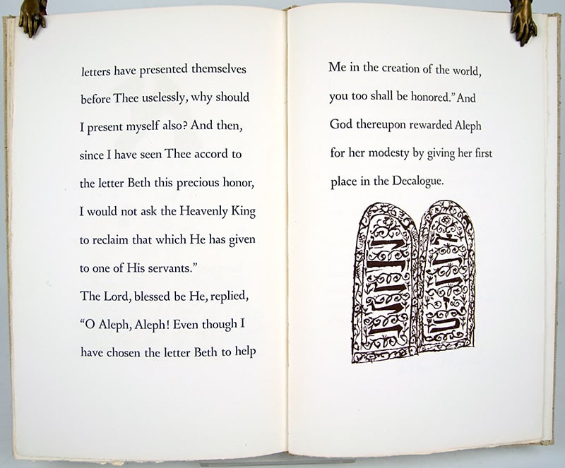 The Alphabet of Creation: An Ancient Legend from the Zohar with Drawings by Ben Shahn. Interior pages.