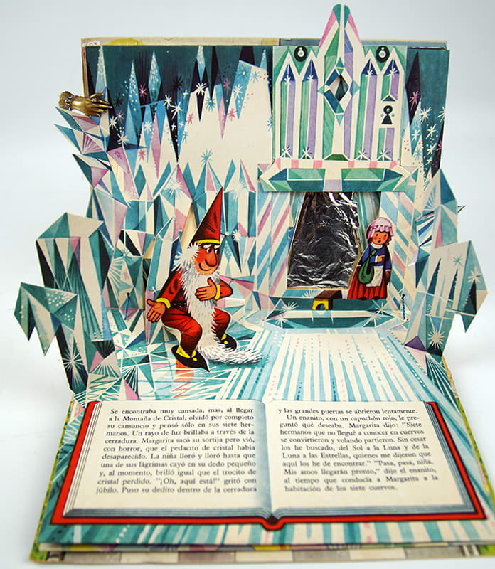 Los Siete Cuervos by Vojtech Kubasta. Pop-up illustration