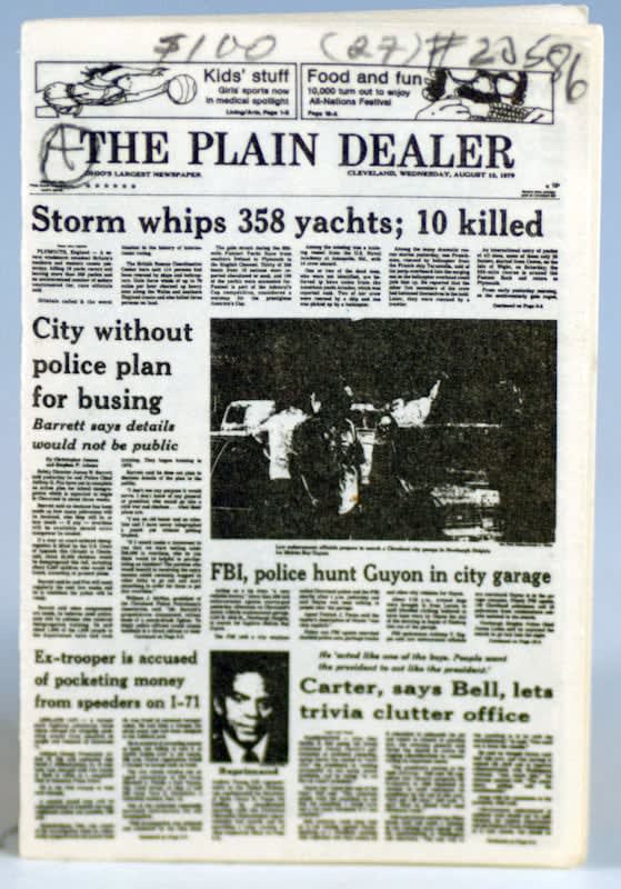 The Plain Dealer. Front cover.