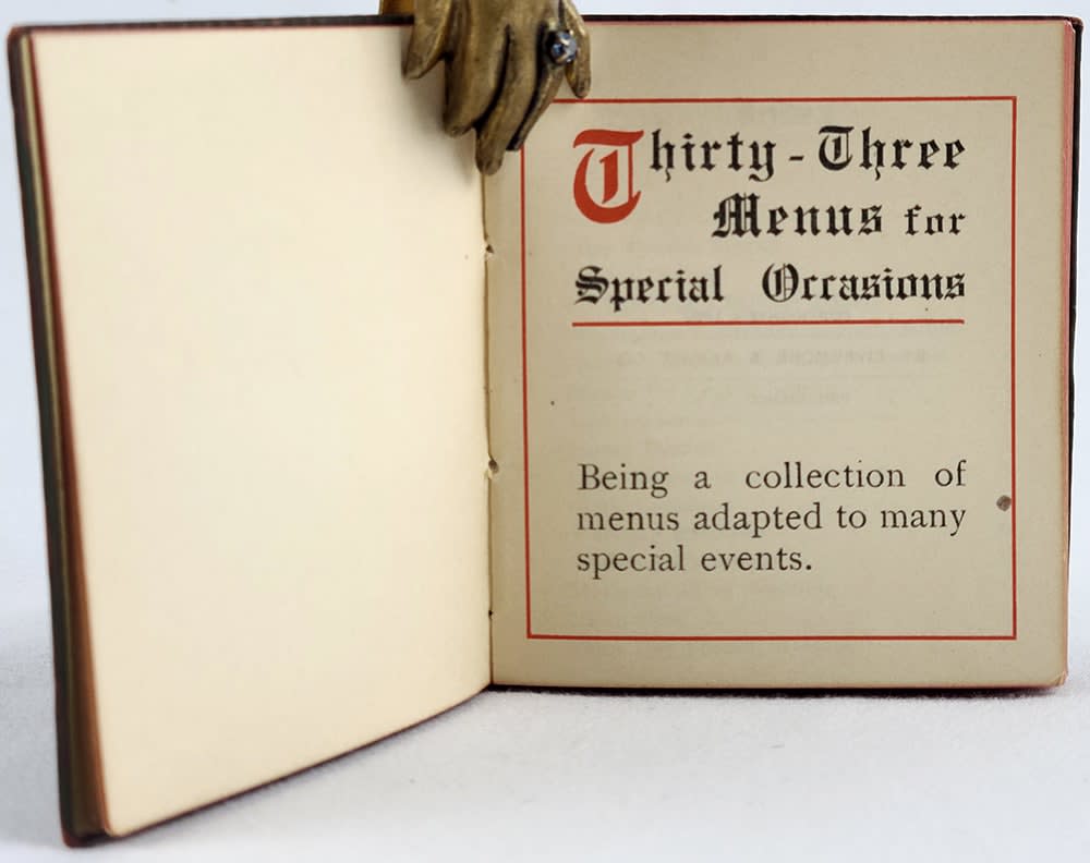 Thirty-Three Menus for Special Occasions. Title page