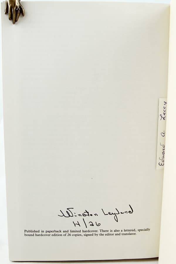 My Deep Dark Pain Is Love. A Collection of Latin American Gay Fiction. Colophon