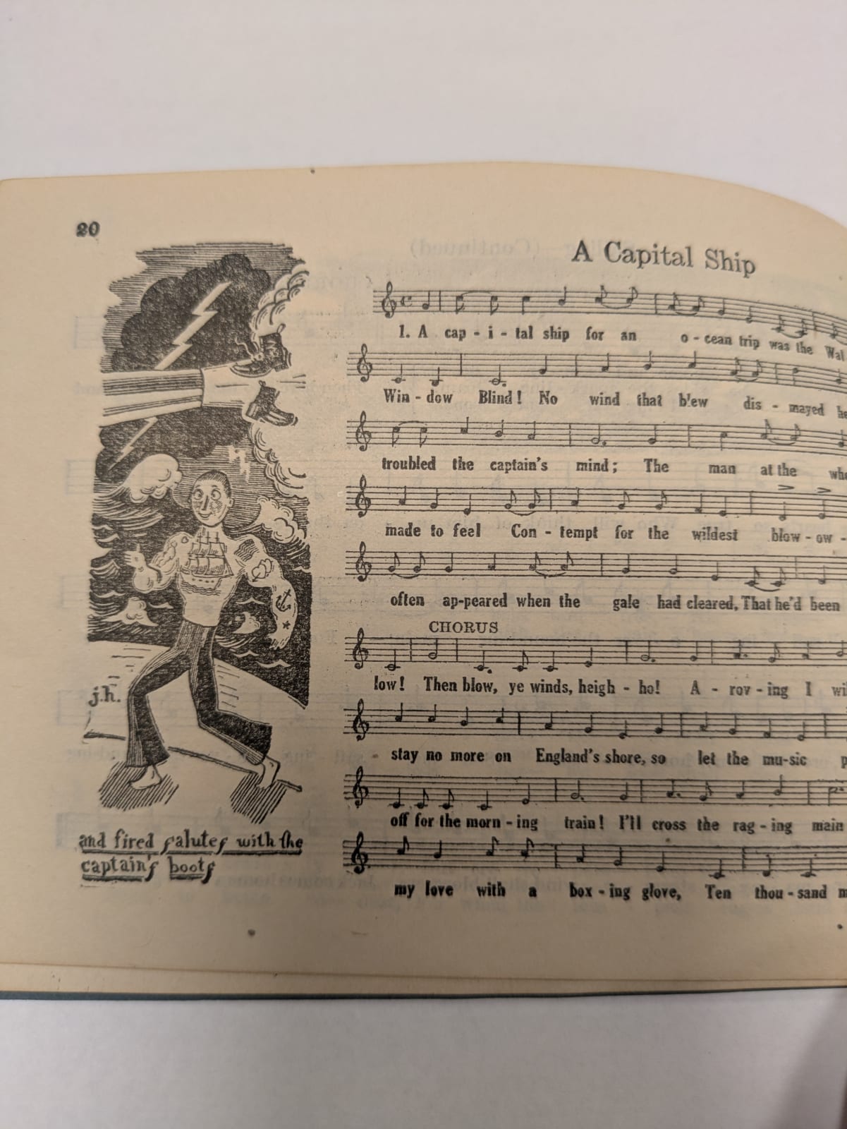 John Held, Navy Song Book, 1919