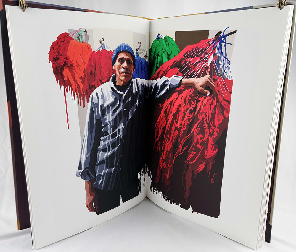 Marrakesh. Illustrated spread