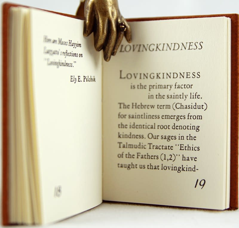 Moses Hayyim. Luzzatto on Lovingkindness. Text page