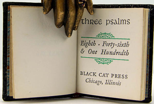 Three Psalms. Eighth, Forty-sixth & One Hundredth. Title page.