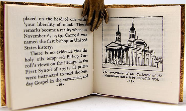 John Carroll and the Vernacular Liturgy by Francis J. Weber, illustrated by Elizabeth Hilleary. Interior page.