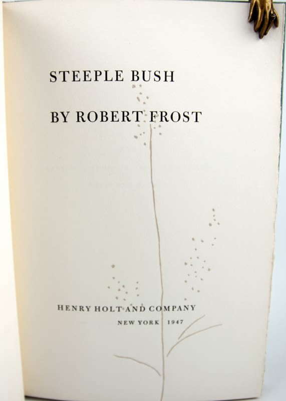 Steeple Bush by Robert Frost. Title page.