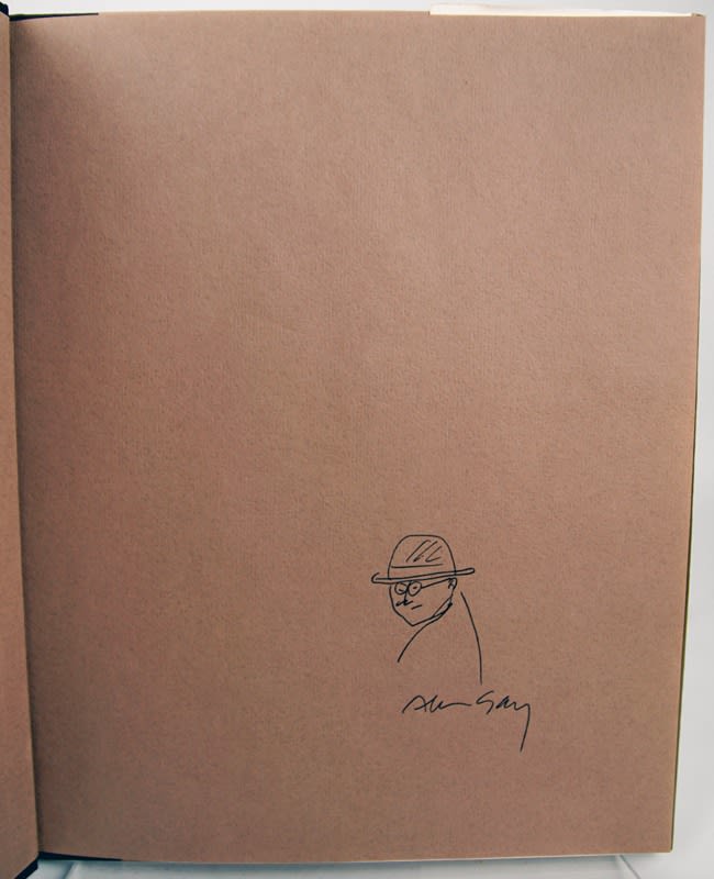 Grandfather's Journey. Drawing and signature