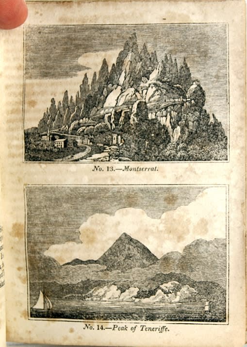 The Wonders of the World: Described According to the Best and Latest Authorities, and Illustrated by Engravings by Rev. C.C. Clarke. Interior page with engravings.