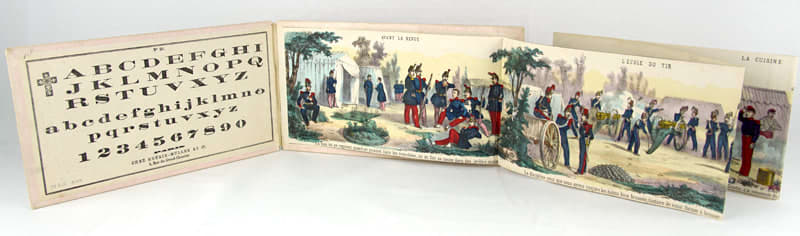 Montage of a military camp, (c. 1860)