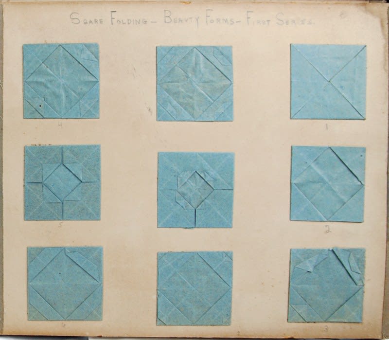 Sequenced Froebel Album. Paper folding
