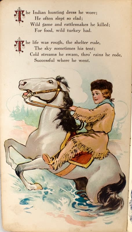 Boyhood Days of George Washington. by Carolyn S. Hodgman, illustrated by A.B. Levering. Interior page with illustrations.
