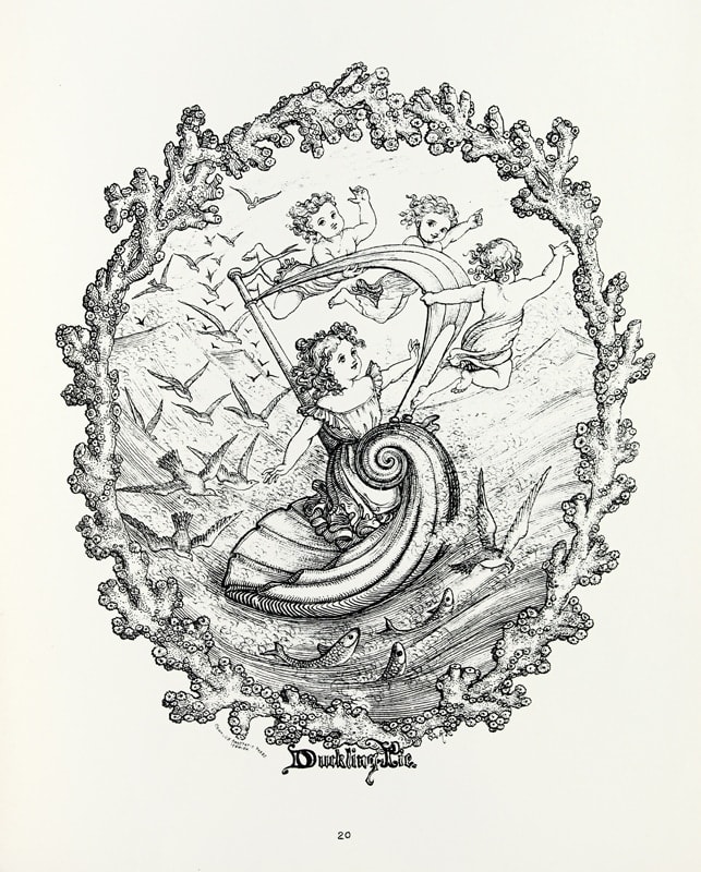 Little Maids by W. Kemp (Maria Adelaide Marsh). Interior page, illustration.