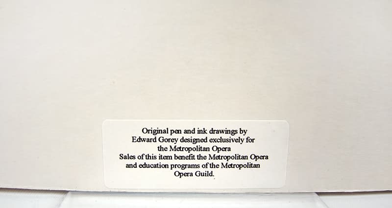 Store display for Metropolitan Opera Magnets. Back