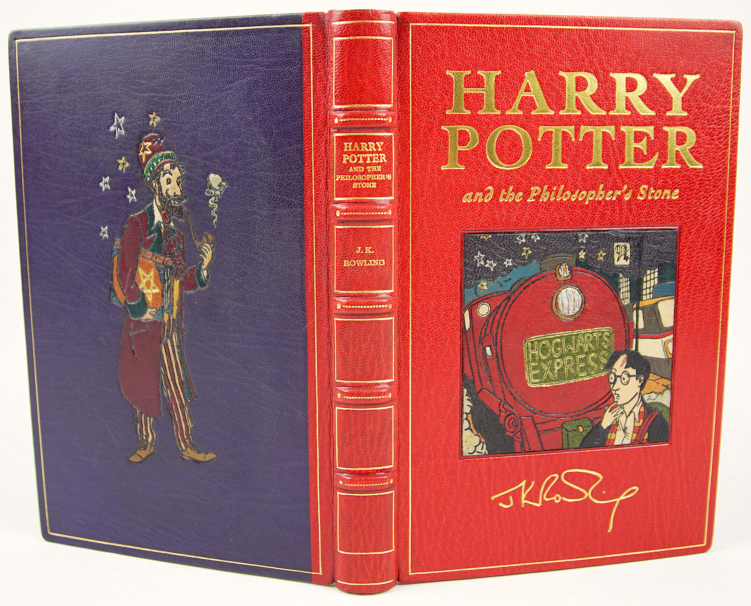 Harry Potter and the Philosopher's Stone by J. K. Rowling. Fine binding by the Chelsea Bindery