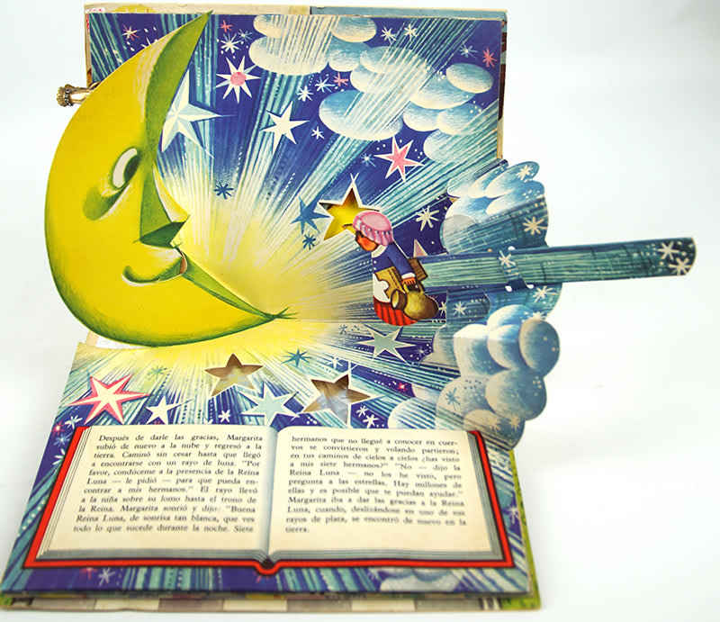 Los Siete Cuervos by Vojtech Kubasta. Pop-up illustration