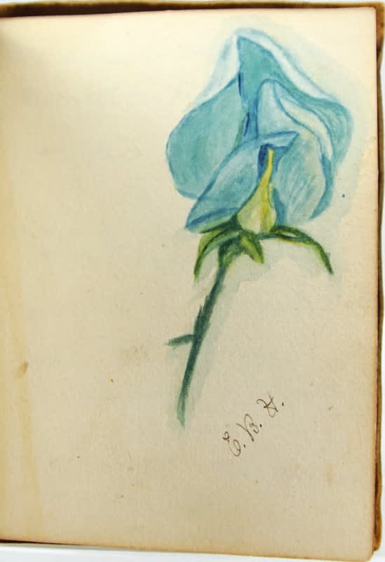 Roycrofters Autograph Book. Illustrated text page