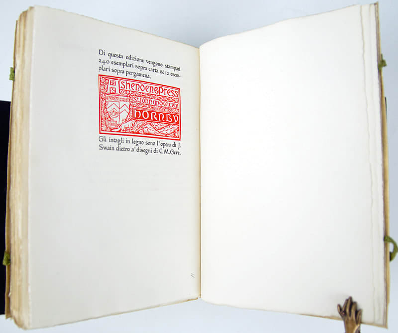 Colophon of I Fioretti di S. Francesco di Assisi