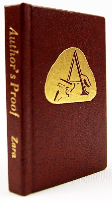 Author's Proof by Louis Zara. Front cover and spine.