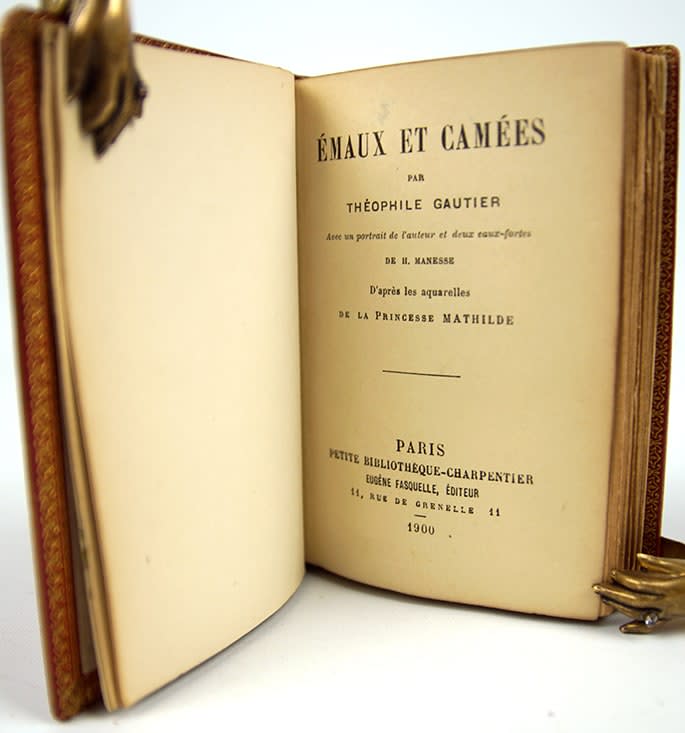 Émaux et Camées by Théophile Gautier. Title page