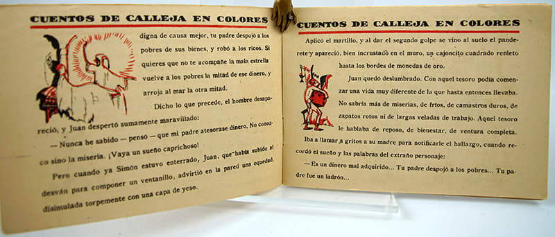 Juan y su gato by Saturnino Calleja Fernandez, illustrated by Salvador Bartolozzi. Interior page.