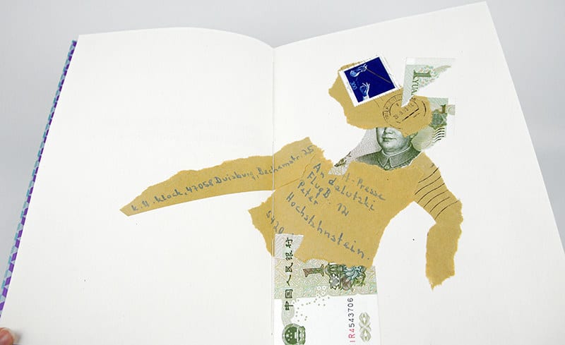 Obwohl nichts wagte ist nichts gewonnen [Although nothing ventured nothing is won]. Illustrated spread