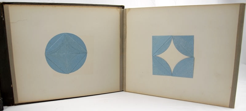 Sequenced Froebel Album. Paper folding spread
