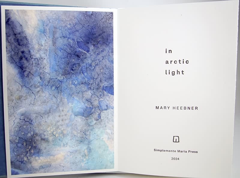 Arctic Trilogy by Mary Heebner. Title page of In Arctic Light.