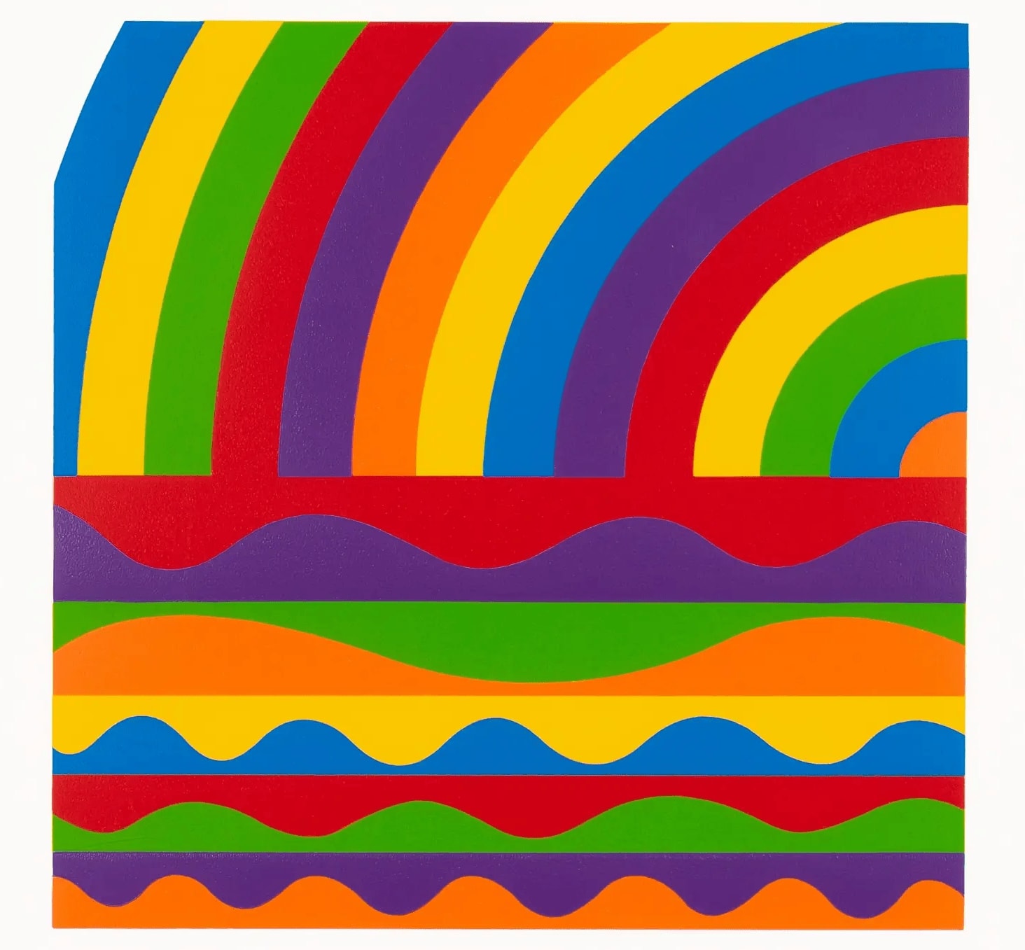 Sol LeWitt, Arcs And Bands In Color, Plate #04, 1999