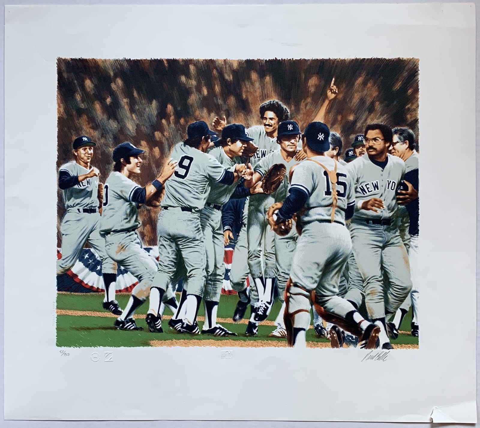 Paul Calle, Reggie Jackson & the New York Yankees (World Series 2