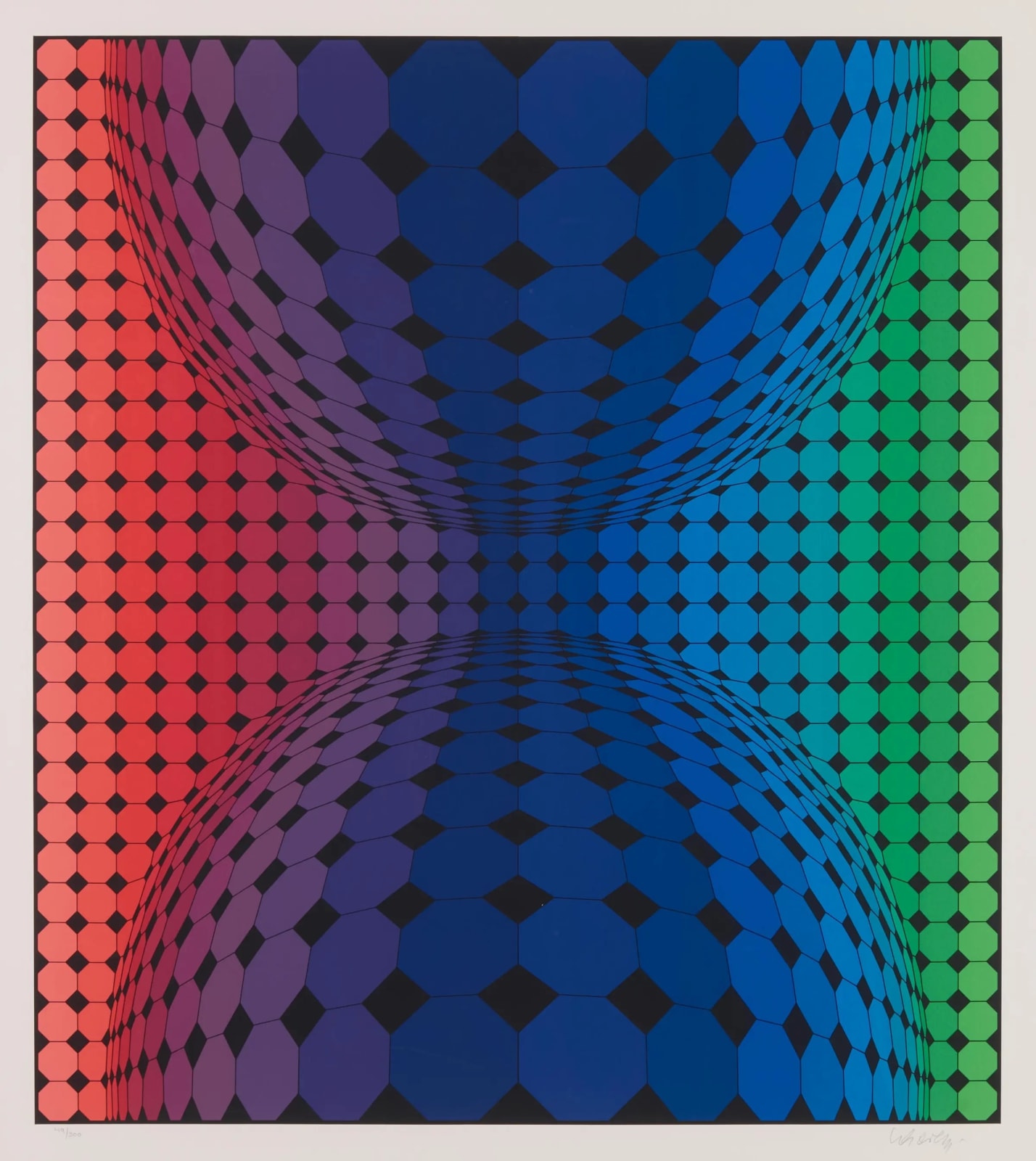 Victor Vasarely, Raura, 1987