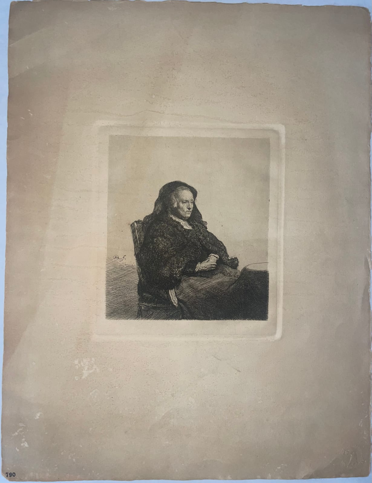 After Rembrandt van Rijn, Rembrandt's Mother, 1631