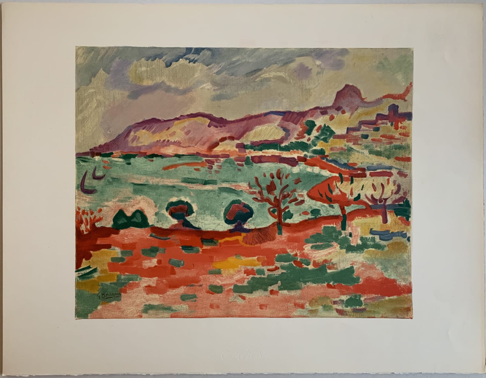 Georges Braque, Paysage a l'Estaque, 1907, 1972