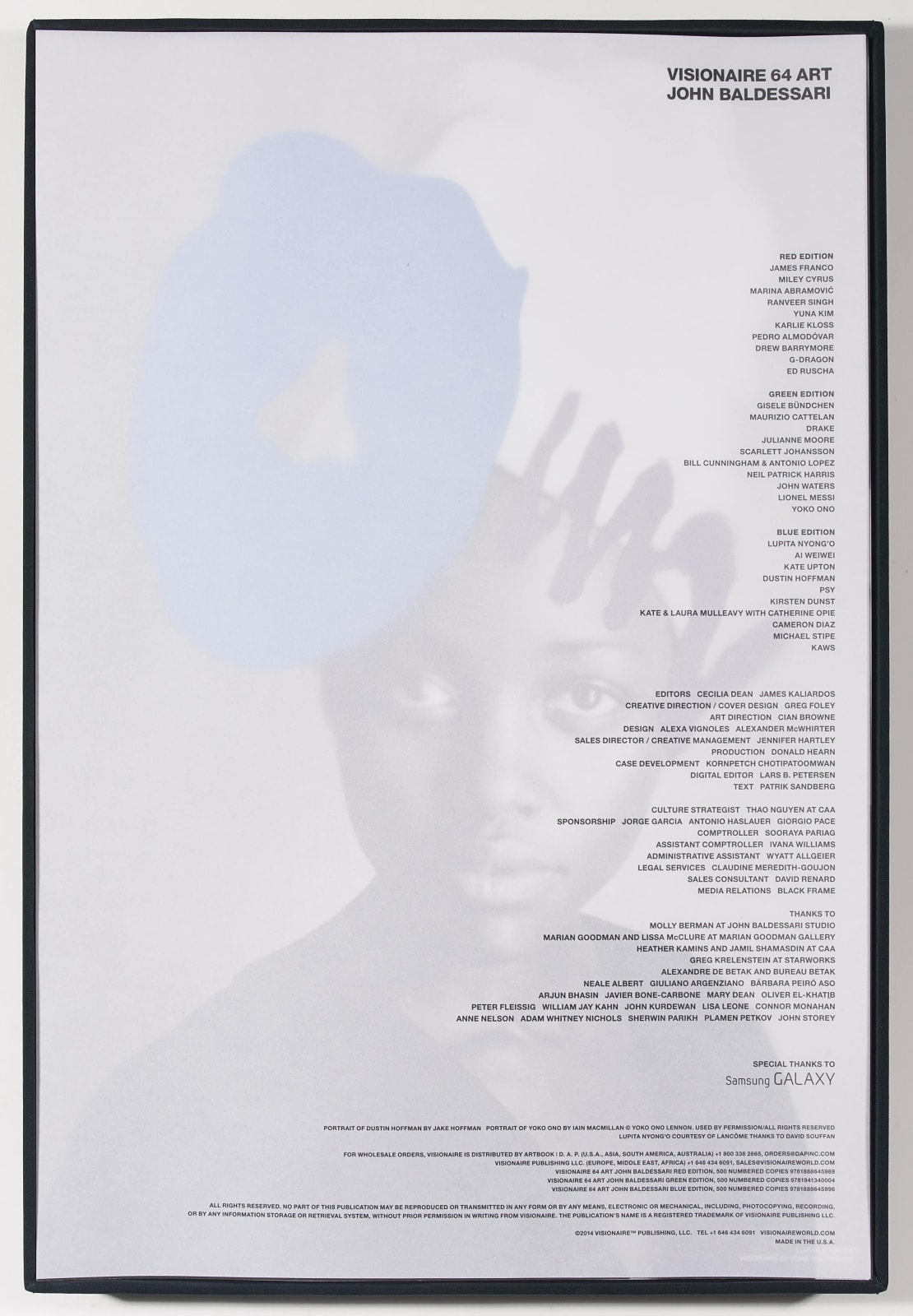 John Baldessari, Visionaire 64 Art Portfolio (Green), 2014
