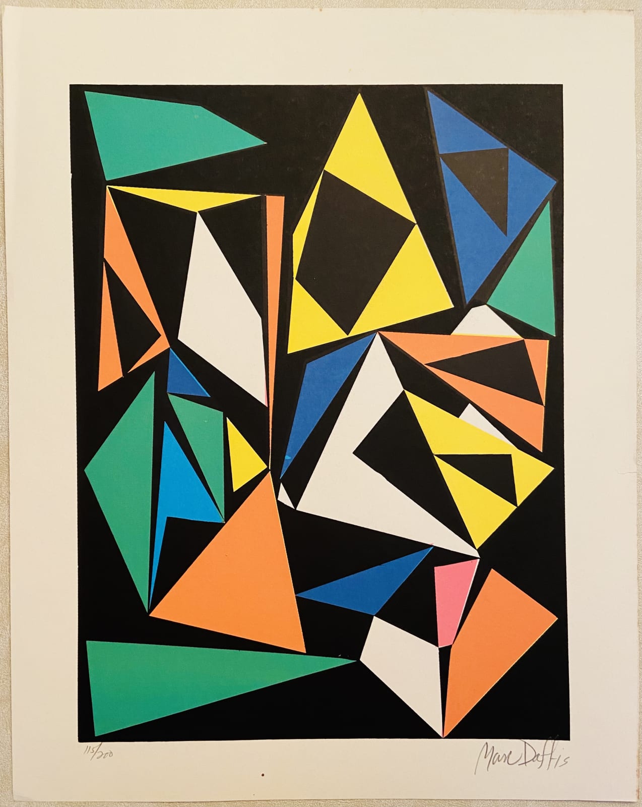 Marc Daffis, Untitled Abstract, 1960