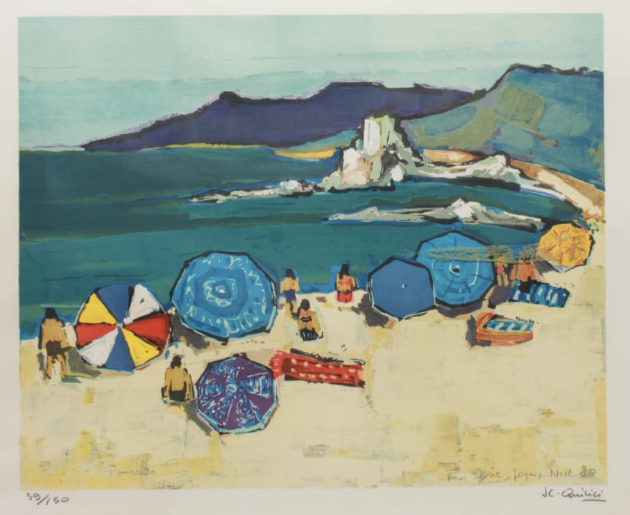 Jean Claude Quilici, Plage en Corse, 1980
