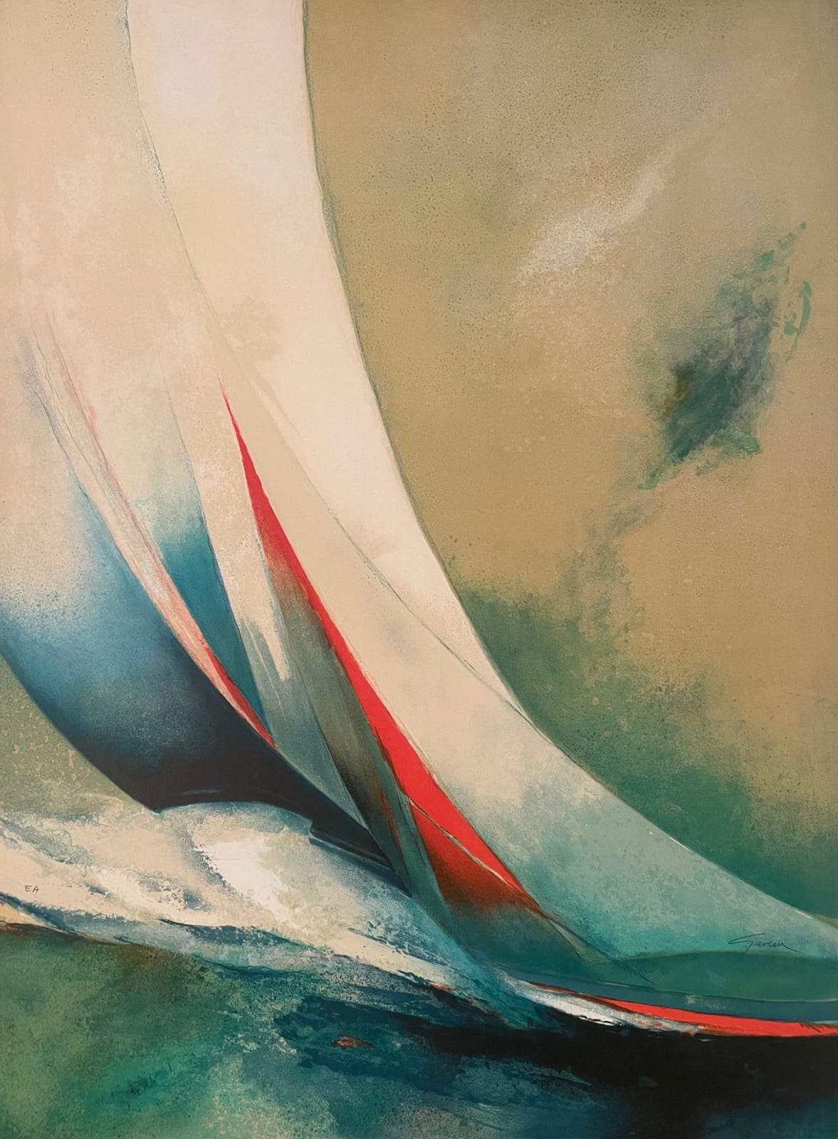 Claude Gaveau, White Sails, 1981