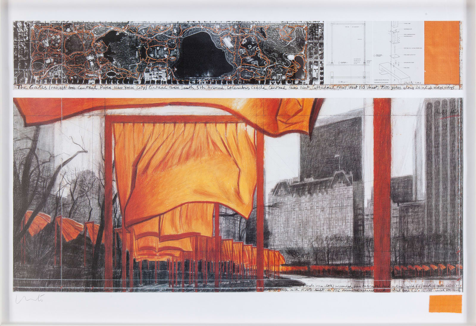 Christo, The Gates Project for Central Park, New York (18370), 2004