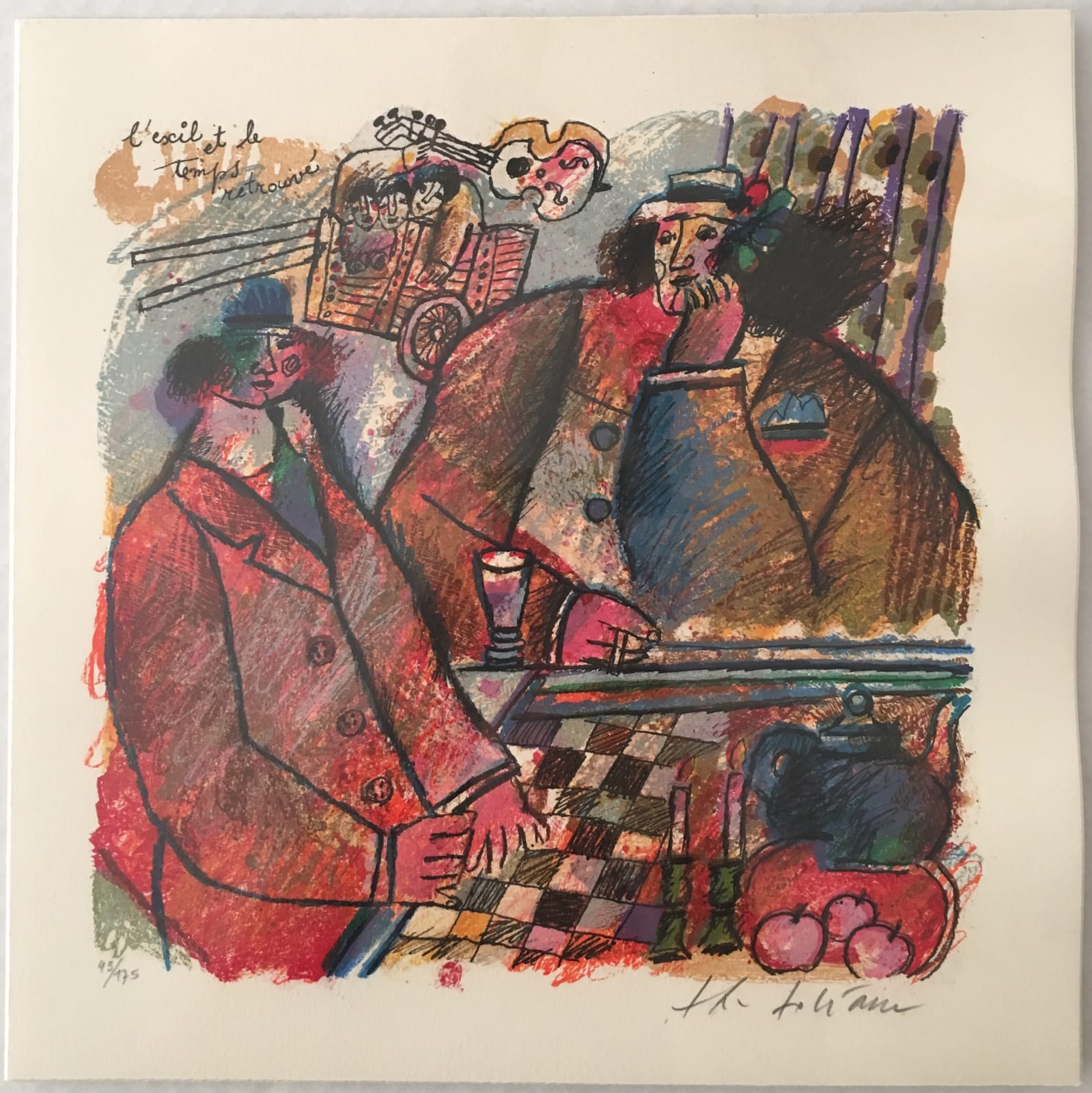 Theo Tobiasse, Les Personages (Suite of 4), 2000