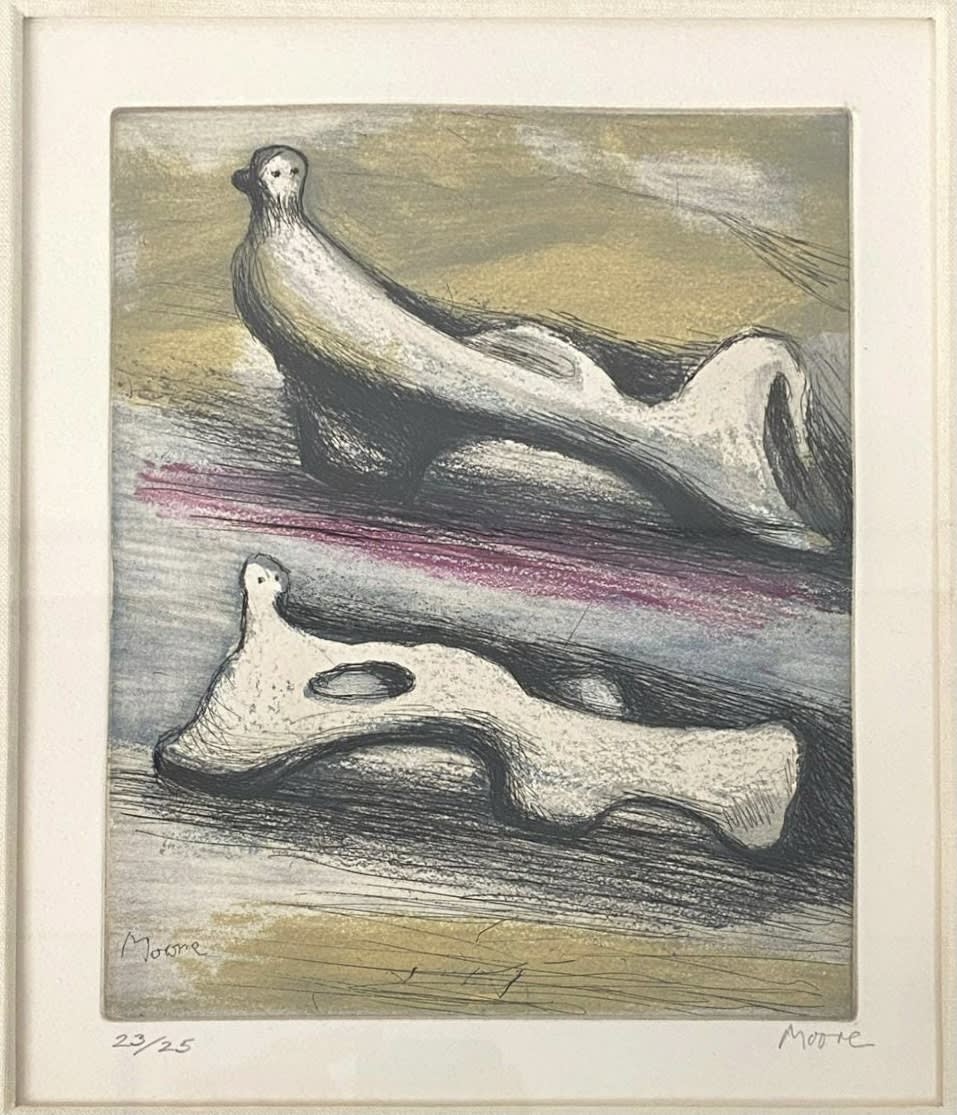 Henry Moore, Two Reclining Figures, 1983