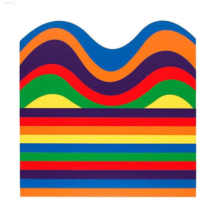 Sol LeWitt, Arcs and Bands in Color, Plate #05, 1999