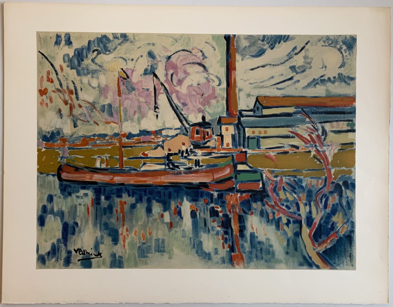 Maurice de Vlaminck, Paysage a Chatou, 1906, 1972