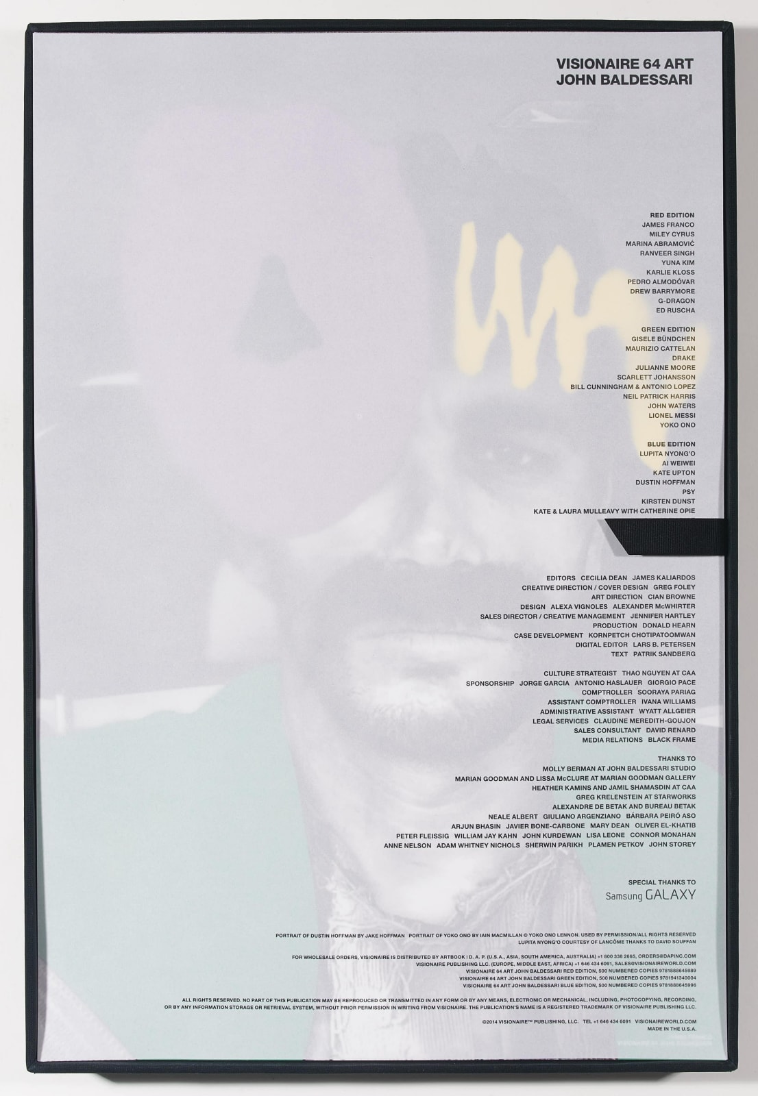 John Baldessari, Visionaire 64 Art Portfolio (Blue), 2014