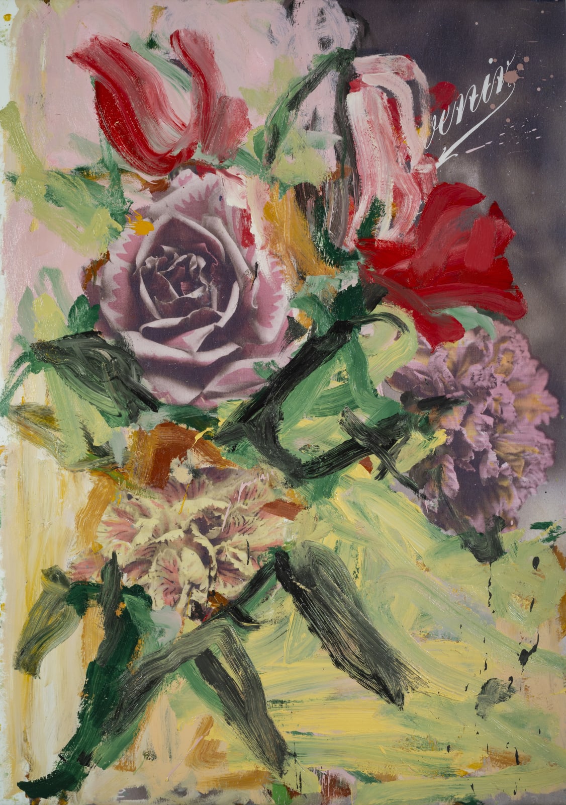 Jorge Galindo, SOUVENIR (Postcard Painting), 2021