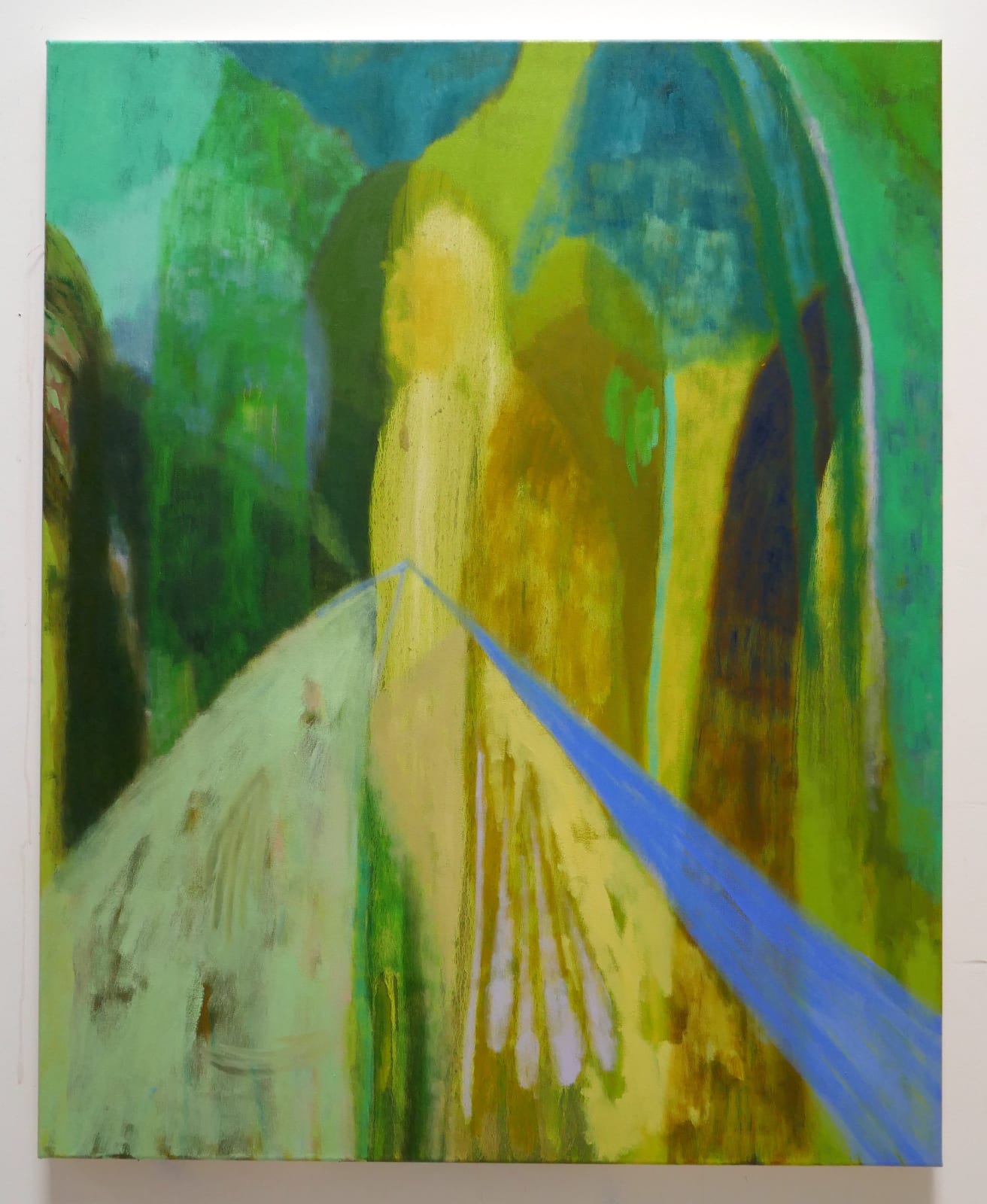 Rhiannon Inman-Simpson, Signal swarm oil on canvas, 80 x 100cm, 2025