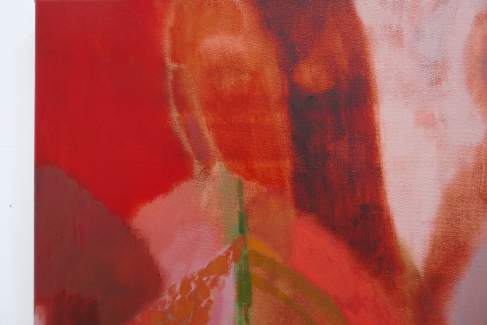 Rhiannon Inman-Simpson, It spills out, oil on canvas, 80 x 100cm, 2025